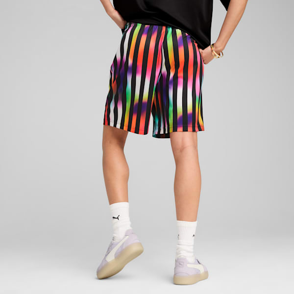 EQUAL LOVE CONFEDERATION Shorts 7", PUMA Black-AOP, extralarge